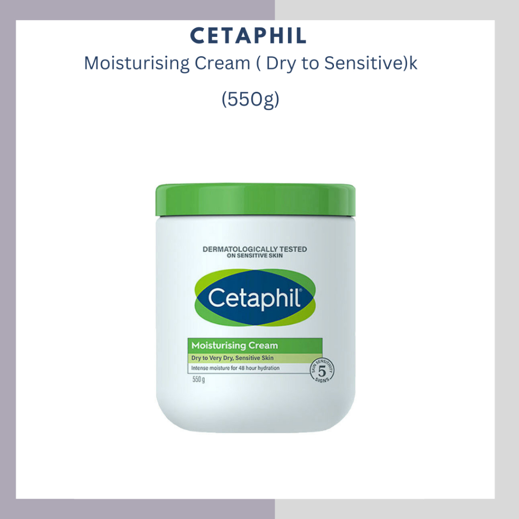 Cetaphil Moisturizing Cream for Dry/Sensitive Skin 550g Shopee Malaysia