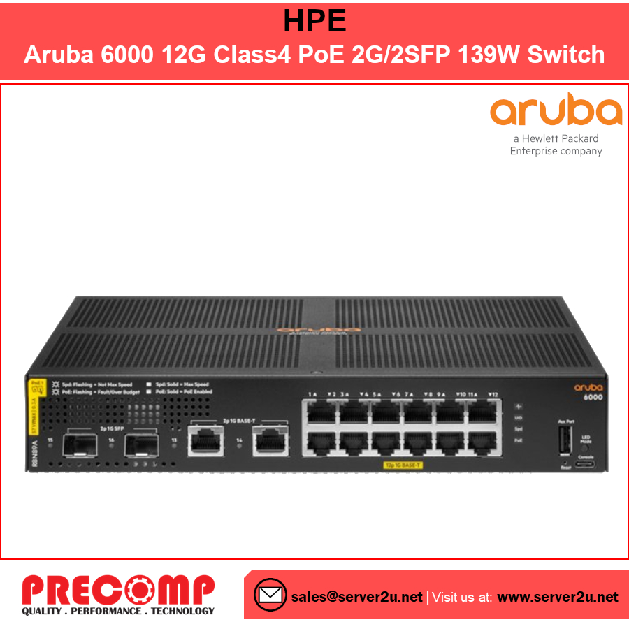 Hpe Aruba G Class Poe G Sfp W Switch R N A Shopee