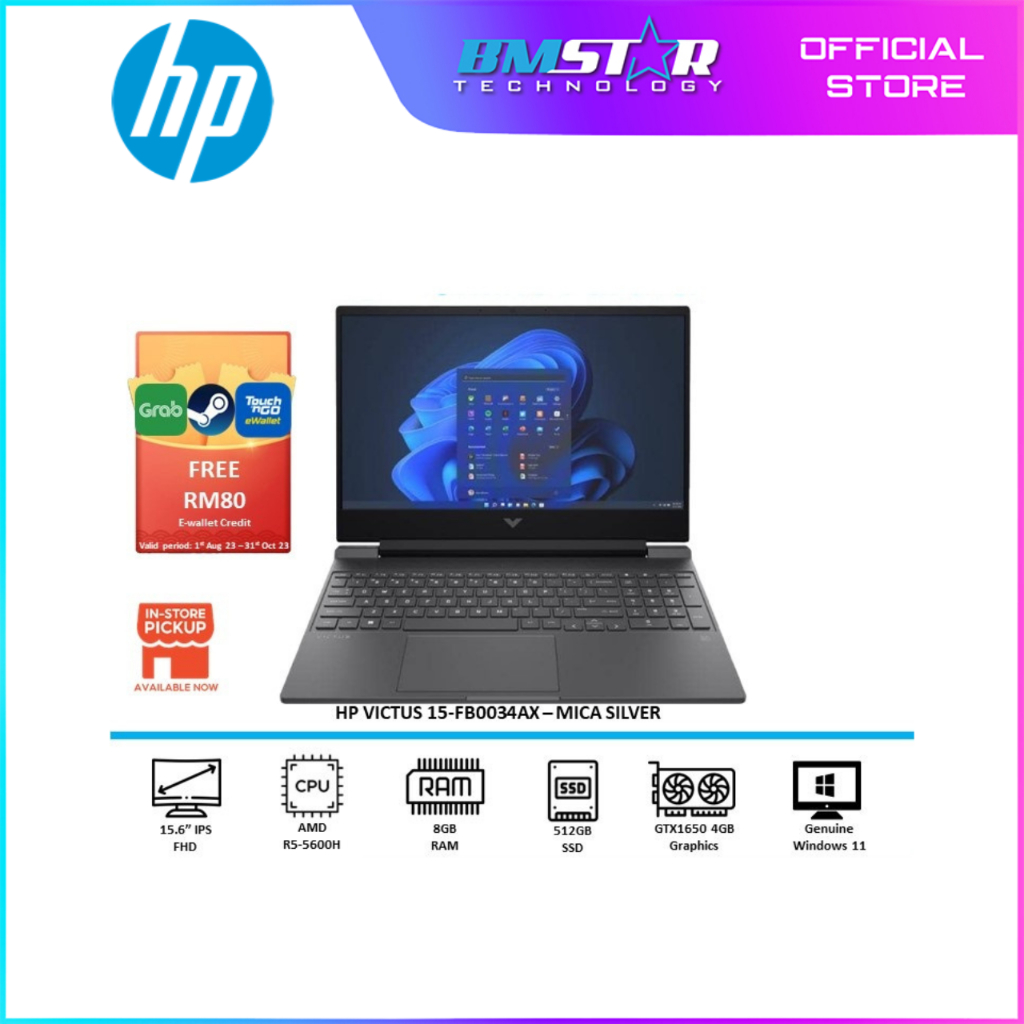 Hp Victus Gaming Laptop 15 Fb0034ax Gaming Laptop Ryzen5 5600h8g512gssdgtx1650 4gd6156fhd 2462