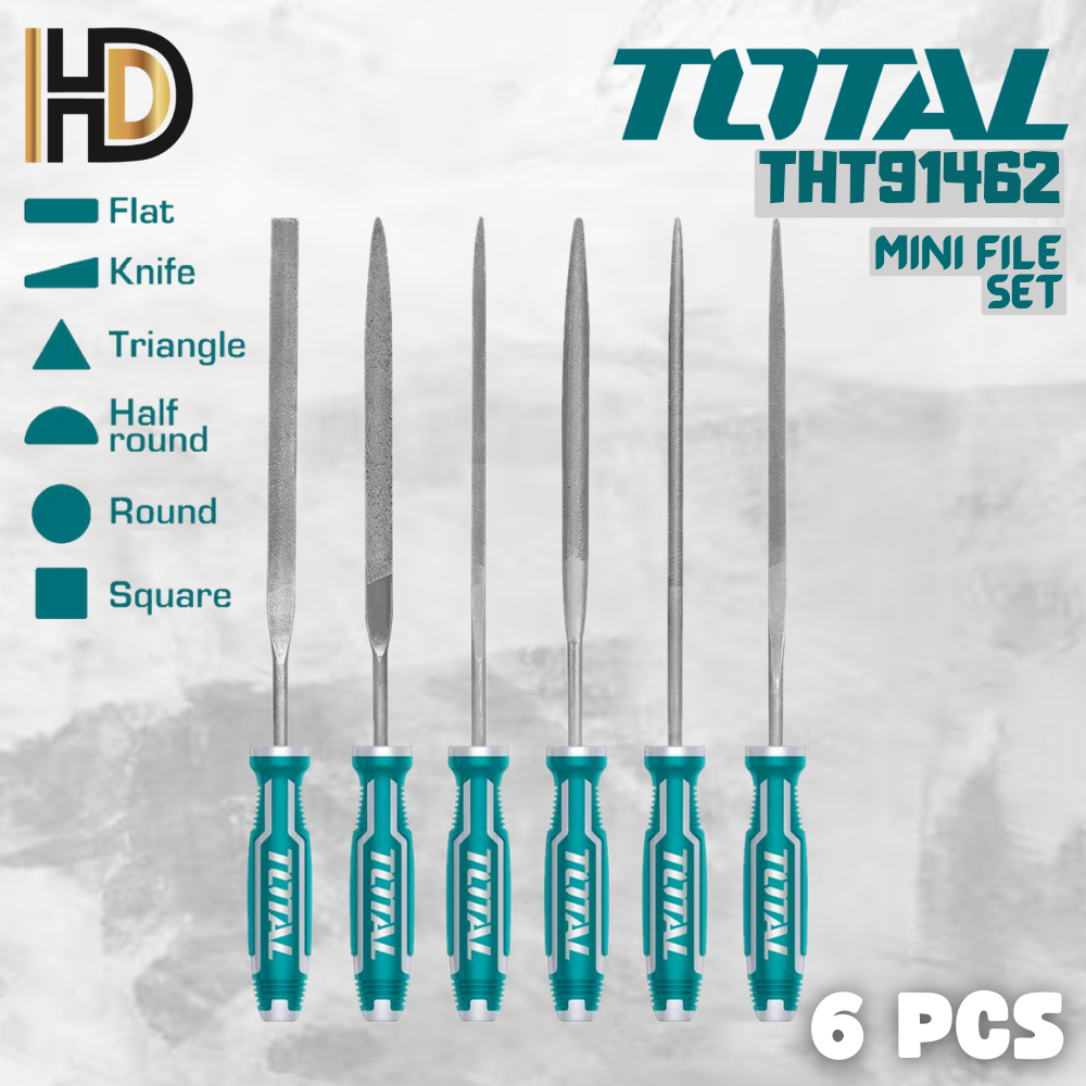 Total Mini File Set (6 Pcs/140mm / 5.5