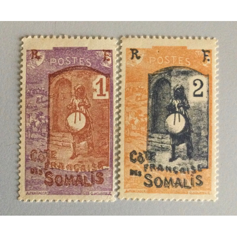 1915 France Somali 1c & 2c Stamps. MH/No Gumn | Shopee Malaysia