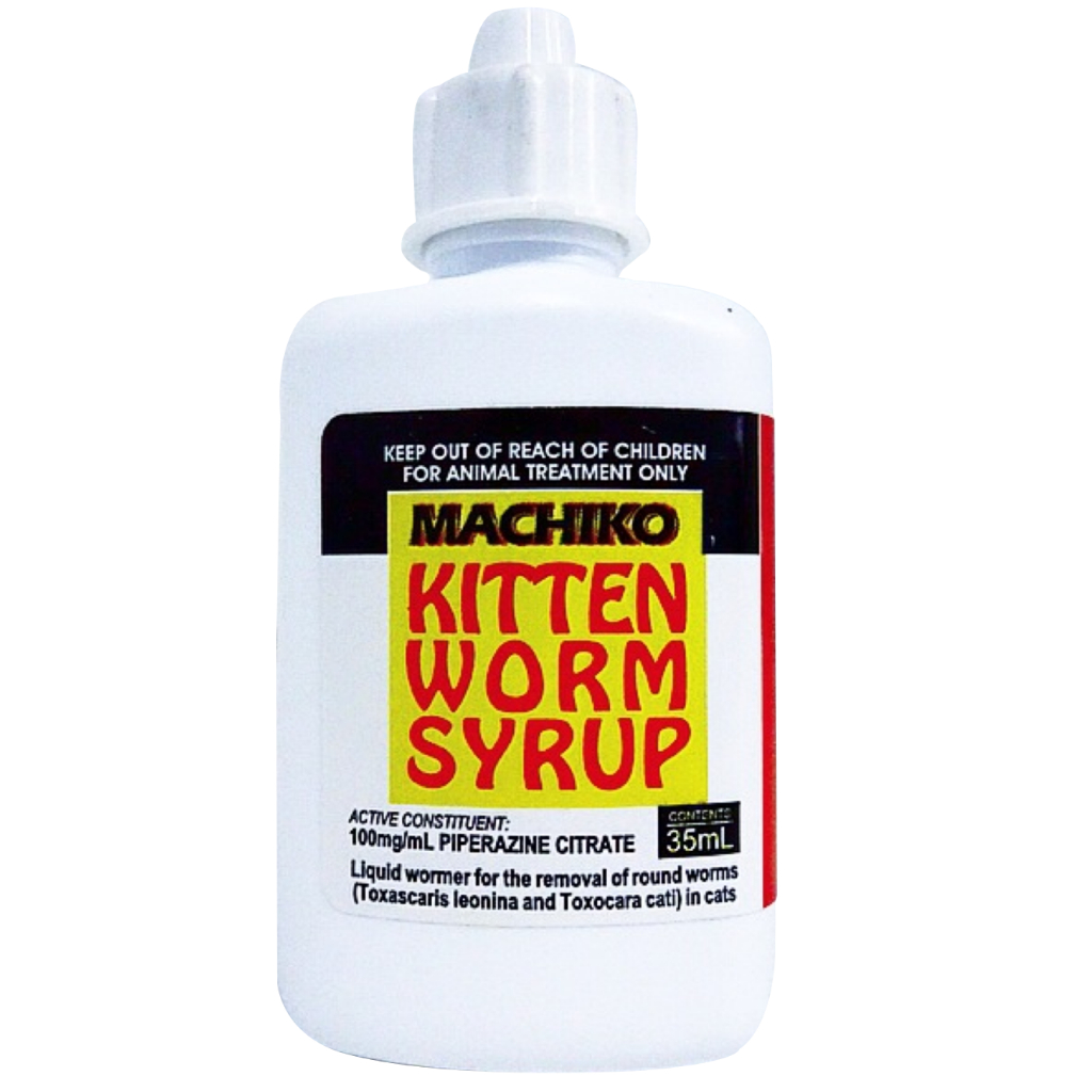 Machiko Kitten Worm Syrup 35ml with Syringe / Ubat Cacing Anak Kucing ...