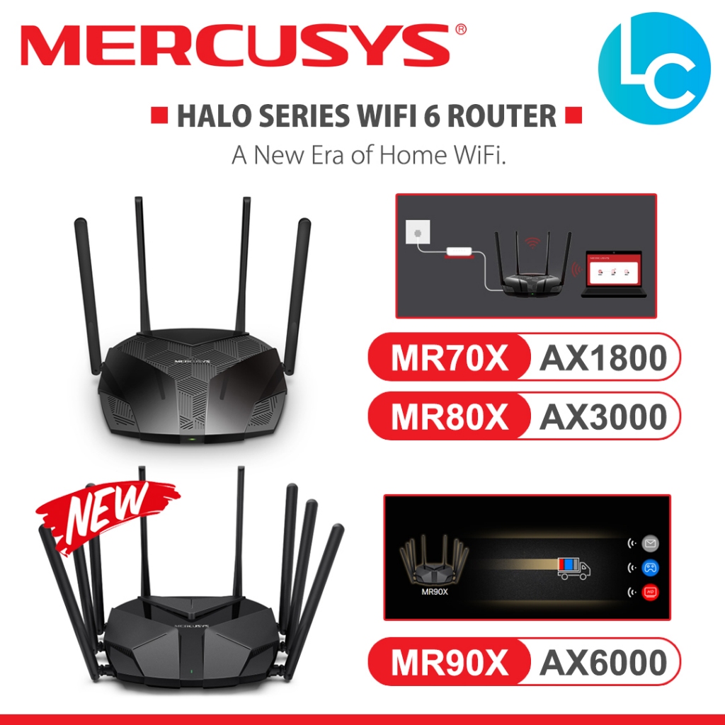 MERCUSYS AX1800 Wi-Fi 6ルーター Powered by TP-Link デュアルバンド WPA3 IPv6対応 VPN