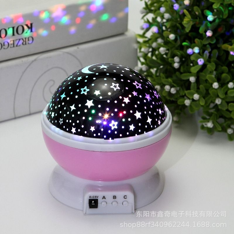 MiMi Starry Light LED Projector Star Moon Night Lamp Table Bedroom ...