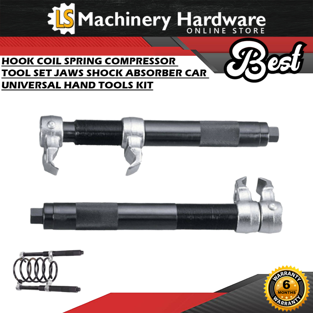 BEST 6053 Automotive 280mm 2pcs Hook Coil Spring Compressor Tool Set Jaws  Shock Absorber Car Universal Hand Tools Kit