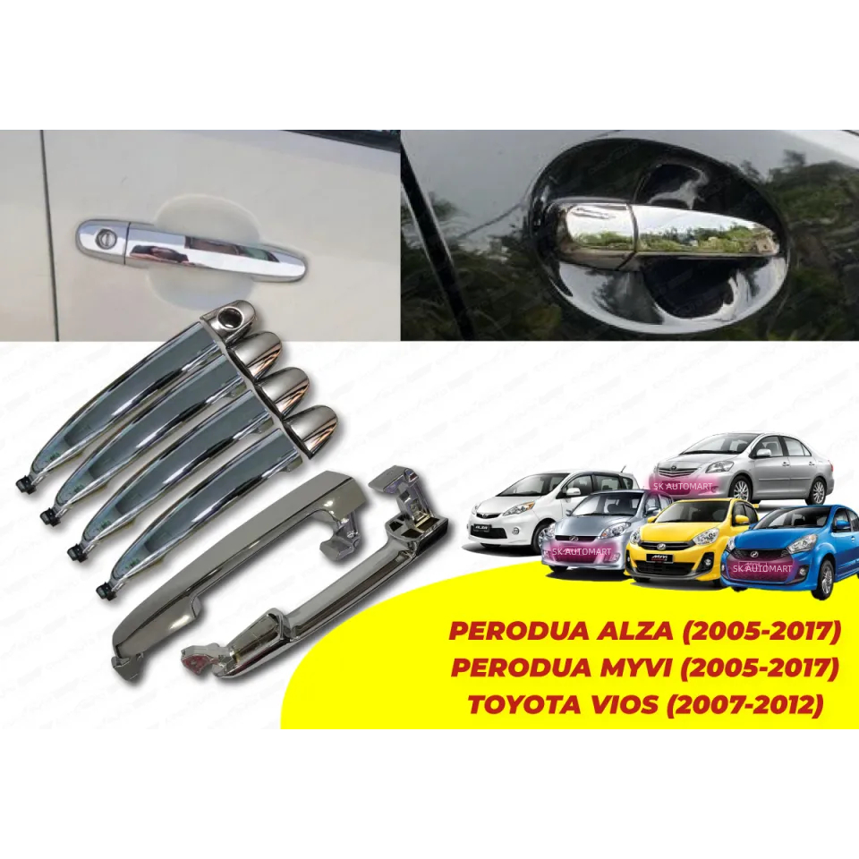 Perodua Myvi Alza / Toyota Vios Altis Innova Hilux Chrome Door Handle ...