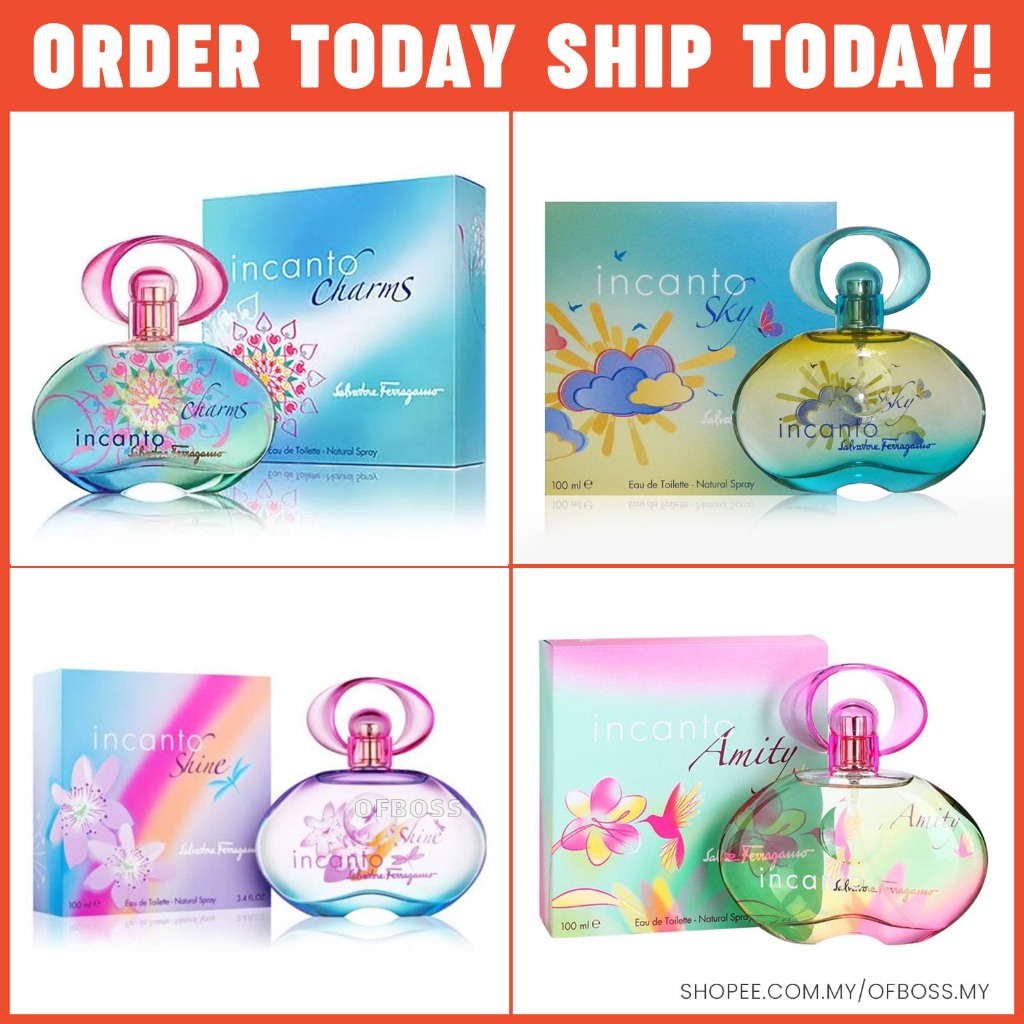 Salvatore Ferragamo Incanto Shine, Sky, Amity, Bloom Eau De