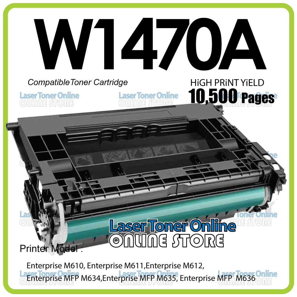 Compatible to W1470A HP147A LaserJet Enterprise M610 M611 M612 MFP M634 ...