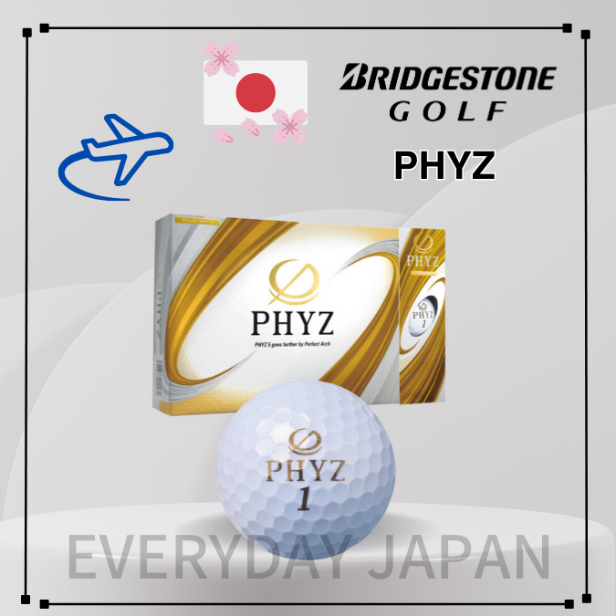 [Made in JAPAN]BRIDGESTONE GOLF PHYZ Pearl White 4 Piece Distance Golf