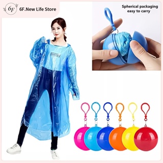 6F 🇲🇾 Adult Rain Coat Outdoor Raincoat Ball Disposable Single