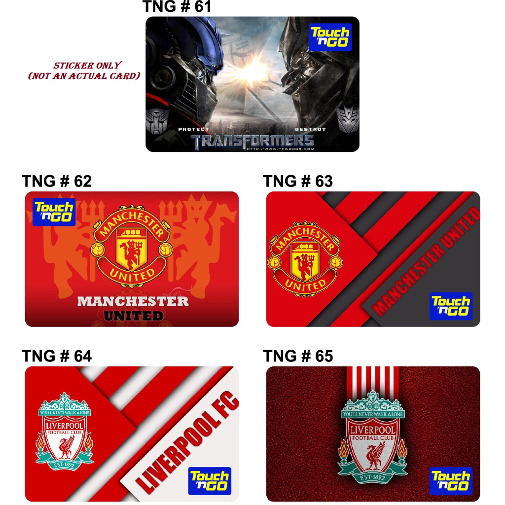 TNG#61~#65 Touch n Go Card Sticker Cover (Waterproof) | Shopee Malaysia