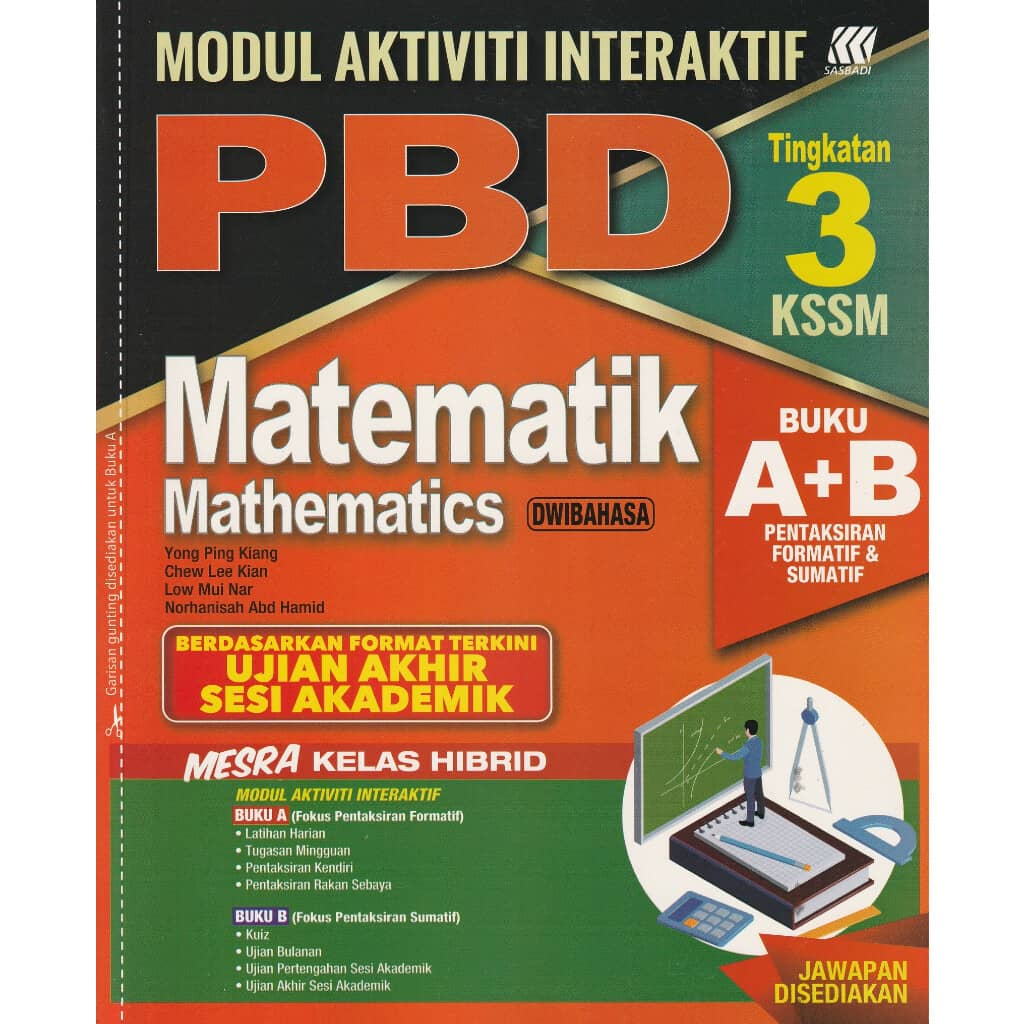 Sasbadi 2023: Latihan Modul Interaktif PBD UASA Matematik (Bilingual) A ...