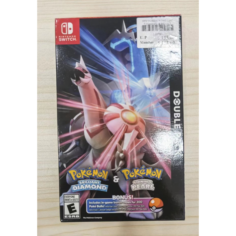 Pokemon Brilliant Diamond & Shining Pearl Double Pack Nintendo Switch