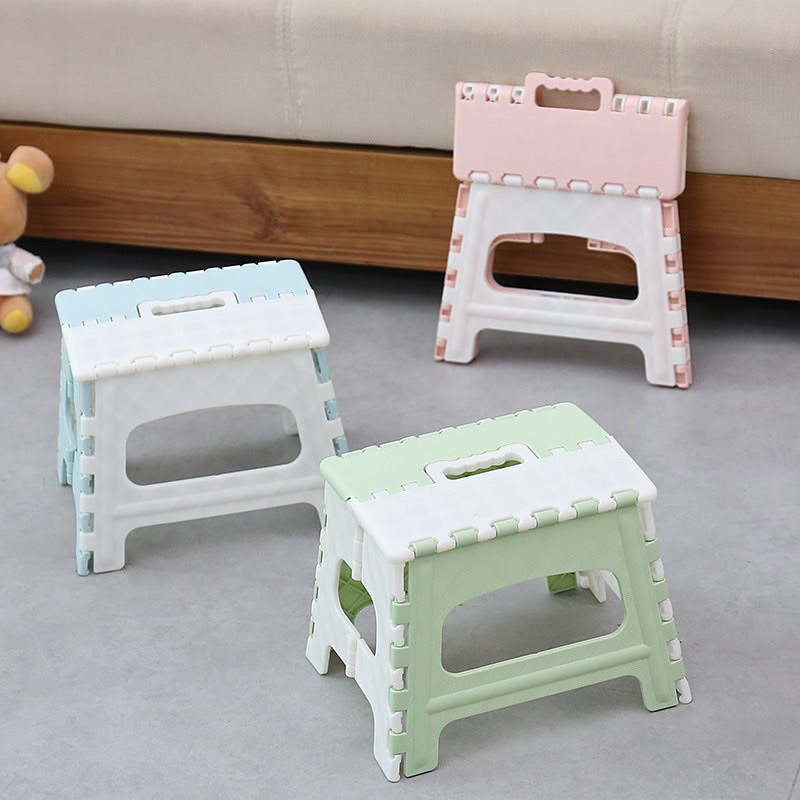 Portable Folding Step Stool Plastic Durable Easy Foldable Stool Plastic