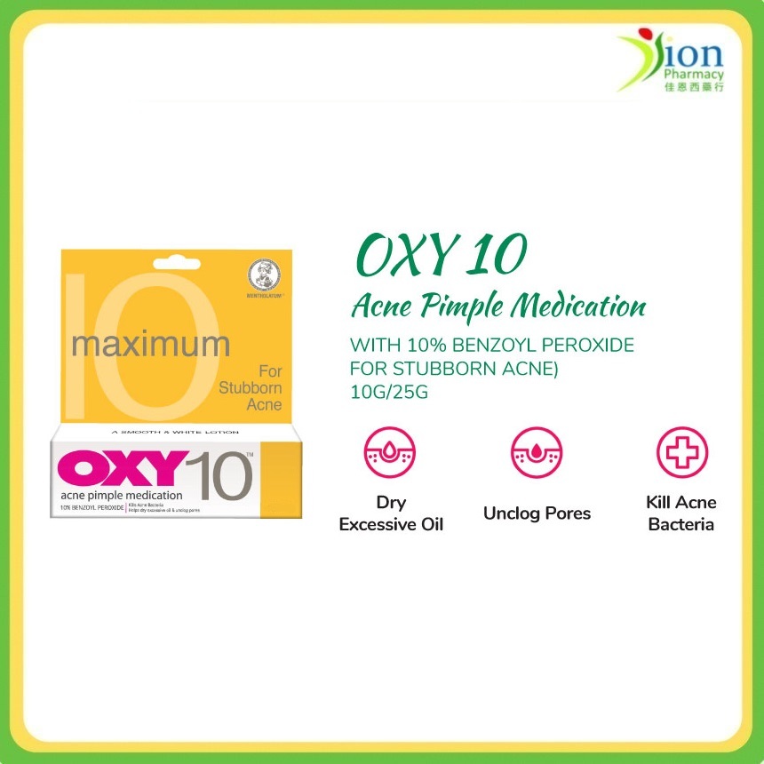 OXY 10 MAXIMUM ACNE PIMPLE MEDICATION (FOR STUBBORN ACNE) Shopee Malaysia
