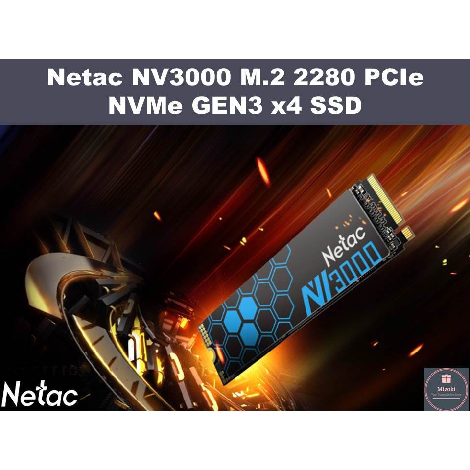 Netac NV3000 M.2 2280 PCIe NVMe GEN3 x4 SSD | Shopee Malaysia