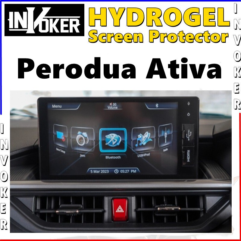 🚗 Perodua Ativa 2024 2023 2022 2021 Head Unit Navigation Hydrogel Screen Protector Car Display