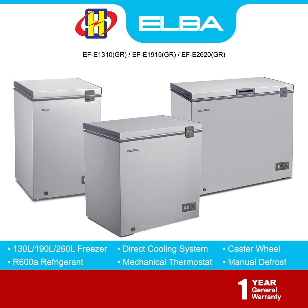 Elba Freezer (130L/190L/260L) Direct Cooling Chest Freezer ARTICO EF ...