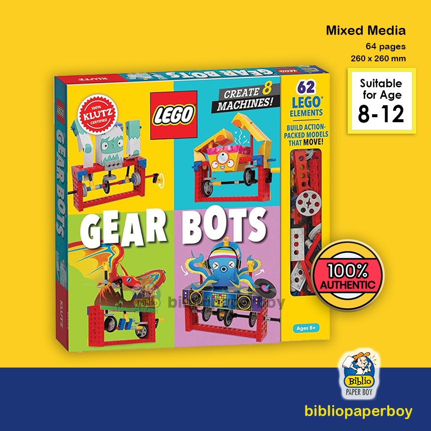 Klutz Lego Gear Bots Create Machines (62 Lego Elements) STEM
