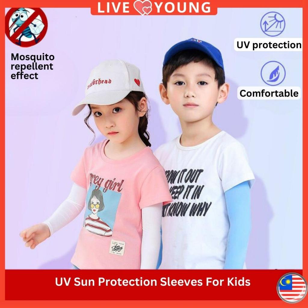 1 Pair UV Children Sun Protection Sleeves For Kids Cooling Arm Handsock ...
