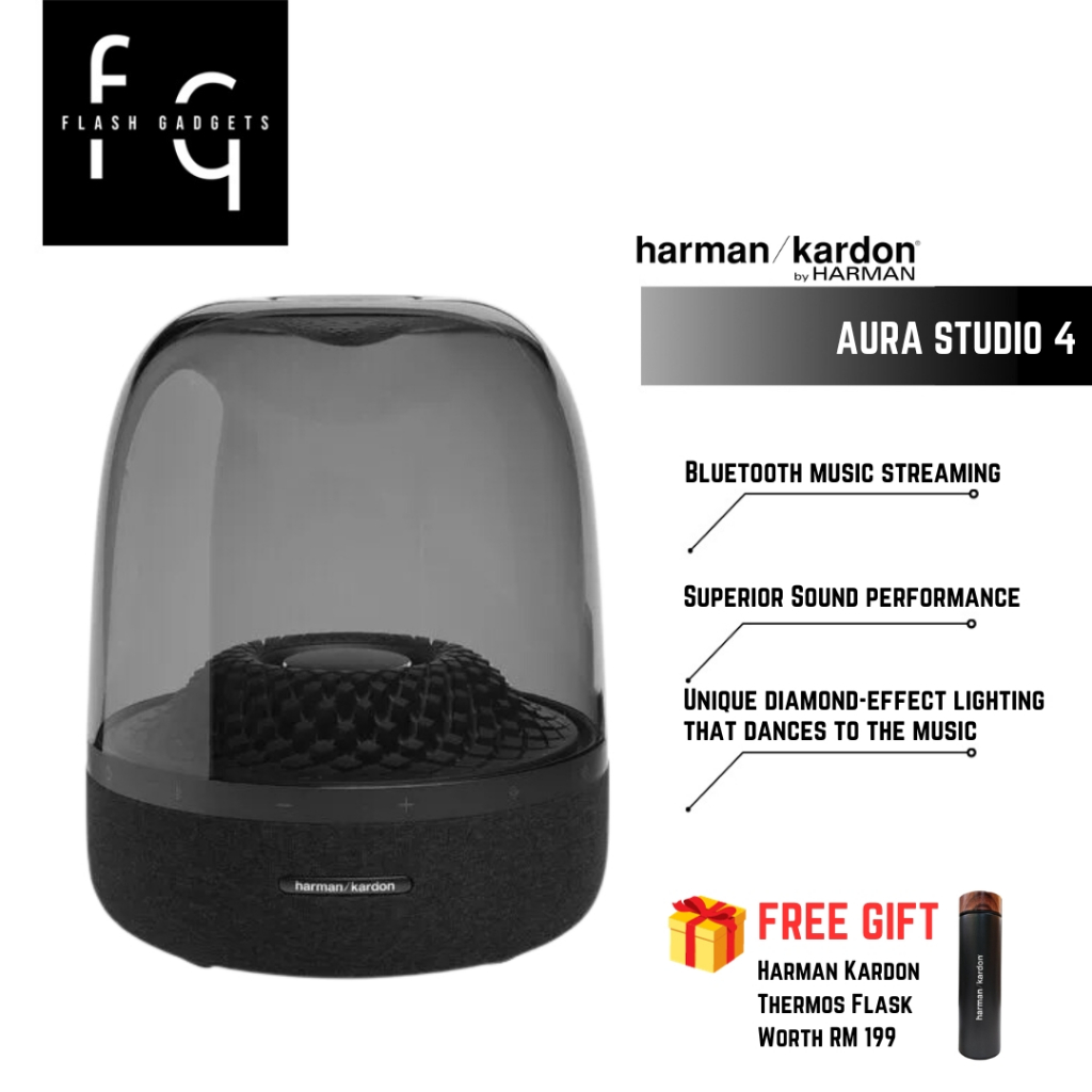 Harman Kardon Aura Studio 4 Wireless Bluetooth Speaker 1 Year Harman