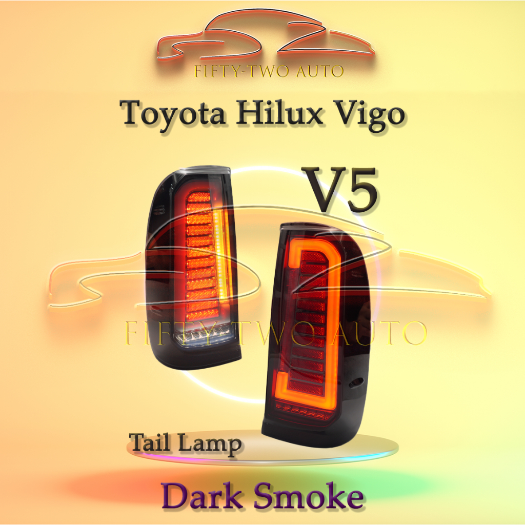 Toyota Hilux Vigo 20052015 Tail Lamp V5 (Hamer Design Running LED