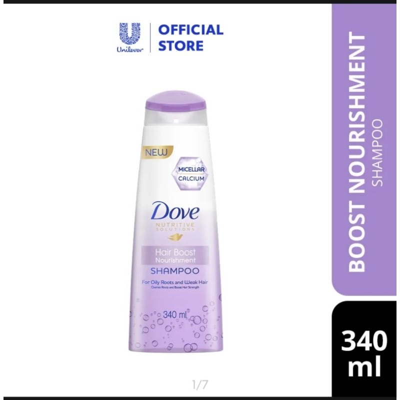 Dove Micellar Shampoo Hair Boost Nourishment 330ml Shopee Malaysia