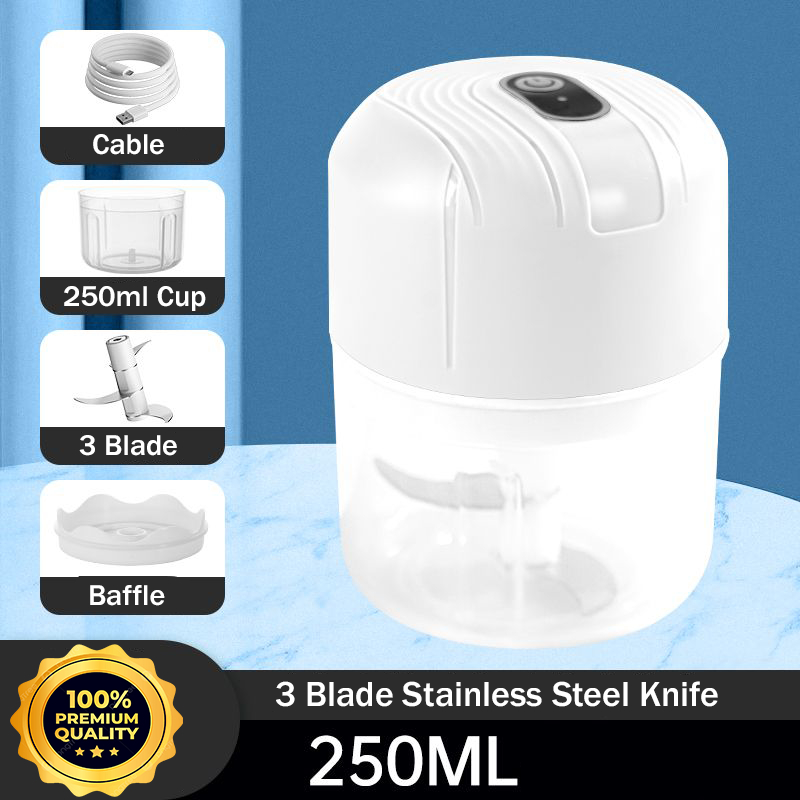 Mini Blender Garlic Chopper Electric Food Chopper Portable Blender Food ...