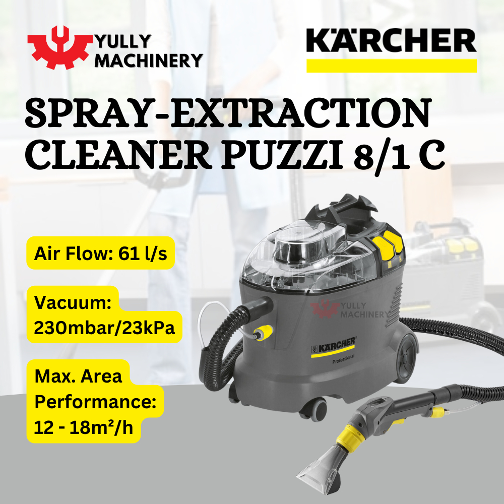 KARCHER PUZZI 8/1C SPRAY EXTRACTION CARPET CLEANER (230MBAR) Shopee