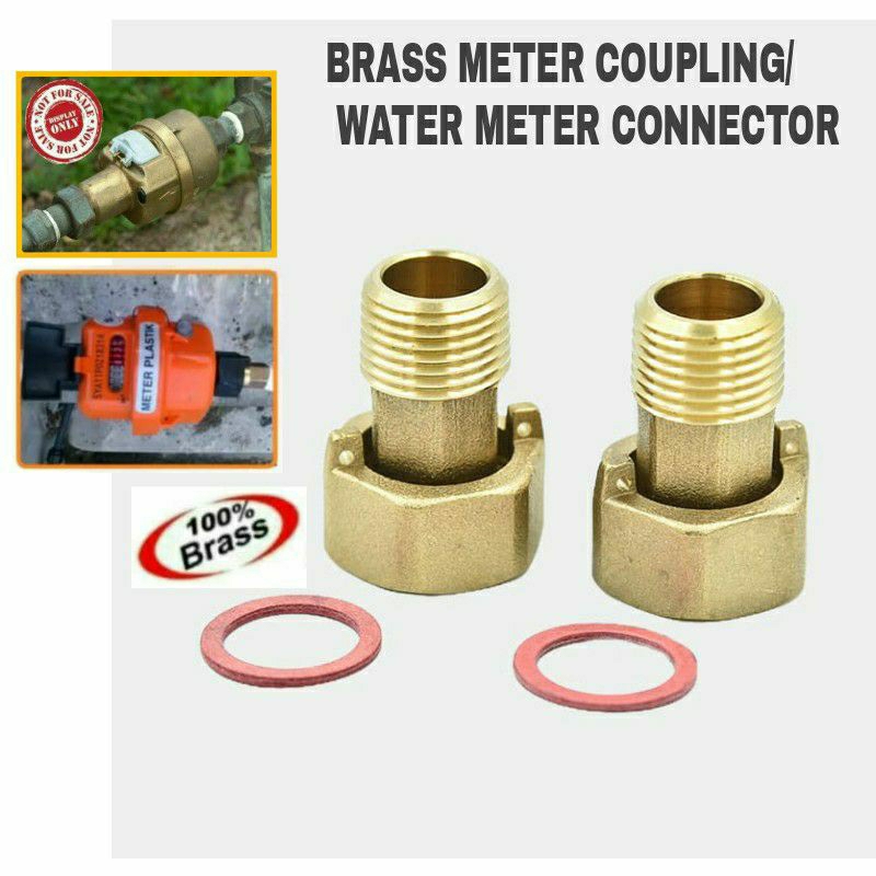 BRASS METER CONNECTOR / WATER METER COUPLING / WATER METER CONNECTOR