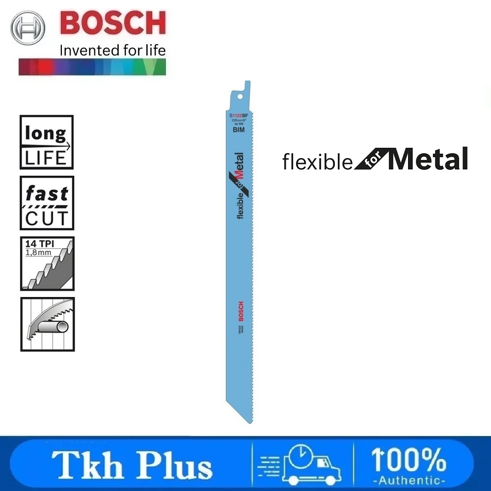 BOSCH S1122BF 225mm Flexible Metal Sabre Recip Saw Blades (1pcs ...