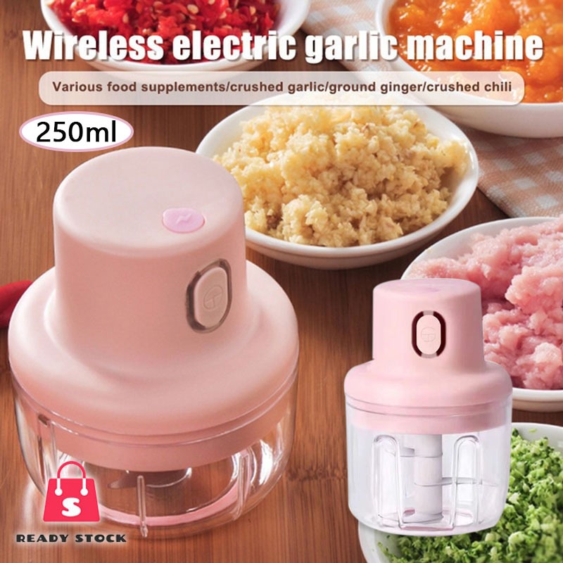 Wireless Mini Electric Garlic Food Chopper Ginger Vegetable Crusher