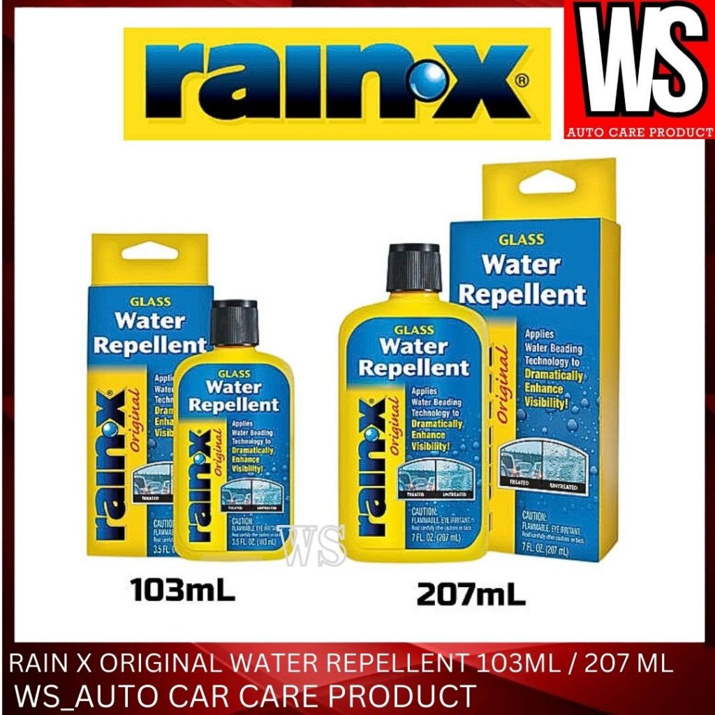 Rain X Water Repellent Window Glass Treatment Plastic Repellent Anti Fog  (103ml)