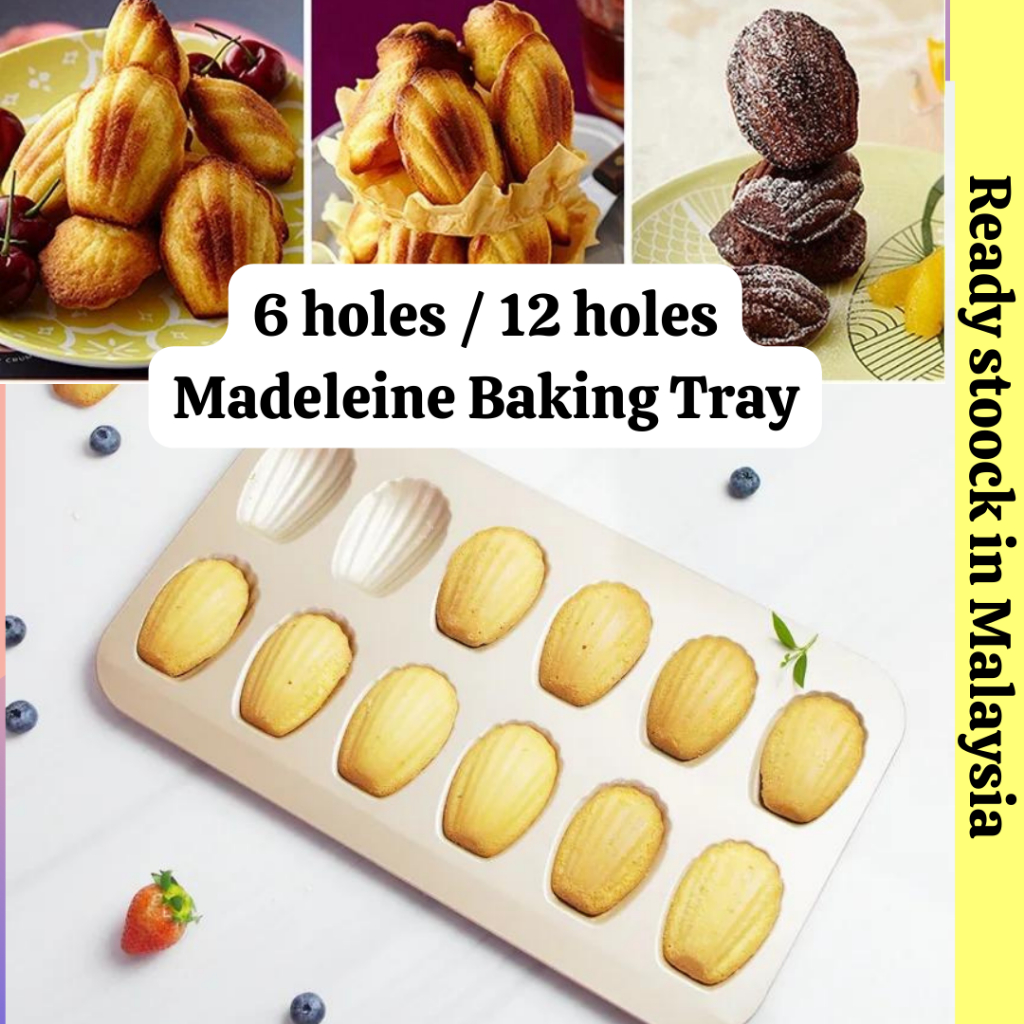Madeleine Baking Tray Madeleine Pan Shell Mold Bakeware Cake Tray Acuan Kek Shopee Malaysia