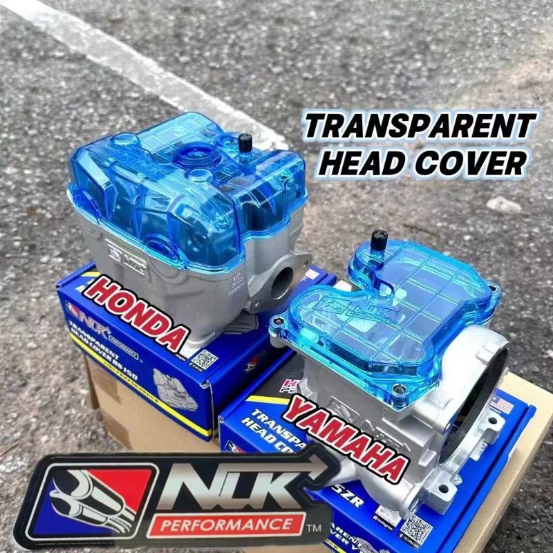 NLK YAMAHA LC135 HEAD LC135 HEAD COVER TRANSPARENT blue white Shopee