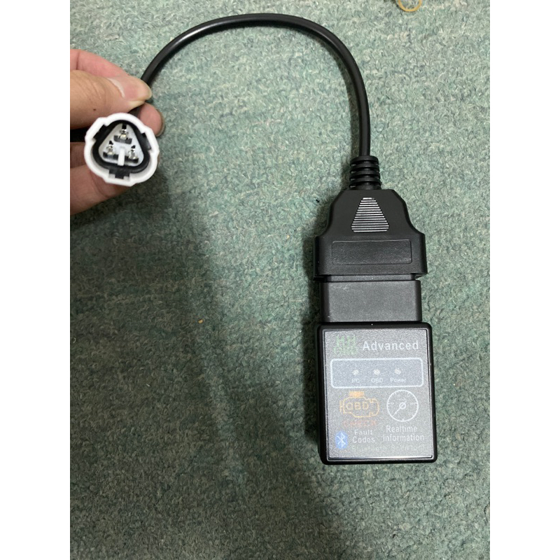 YAMAHA 3 Pin to OBD2 ELM327 Fault Code Scanner Diagnostic Tool ecu ...