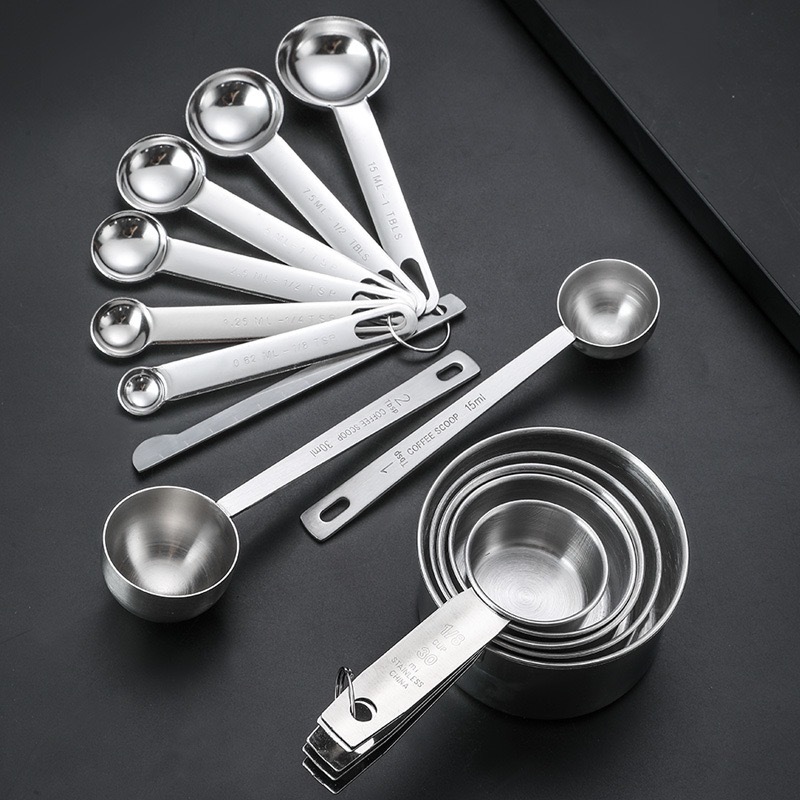 Measuring Spoon, 1/8 Cup Round 2Pcs Coffee Measuring Scoop 30ml Capacity  For Bar For Kitchen 