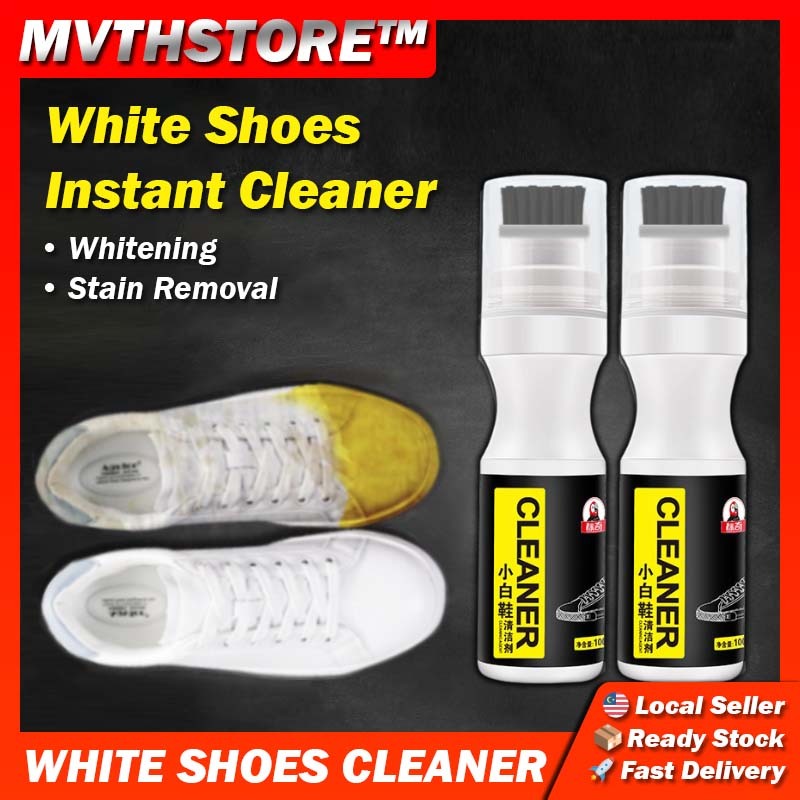 100ml White Shoe Instant Cleaner No Need Water Dry Washing Cleaner Kit ...