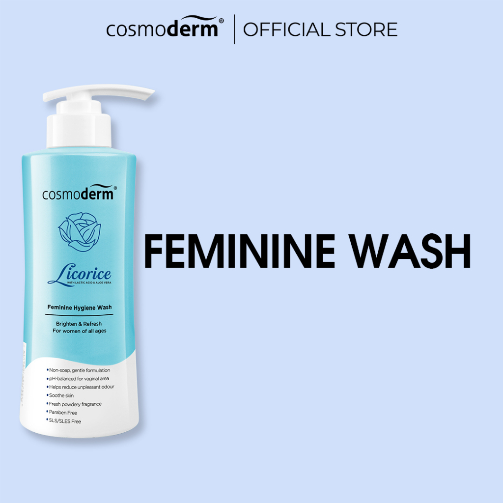 COSMODERM LICORICE FEMININE HYGIENE WASH 150ML / 375ML | Shopee Malaysia