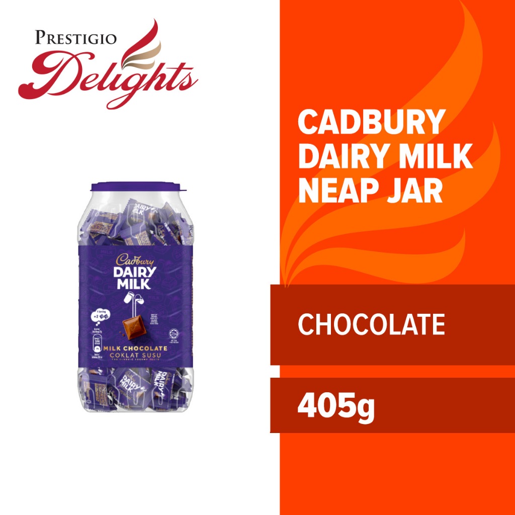 Cadbury Dairy Milk Chocolate Flavoured Neaps Jar 405g Shopee Malaysia