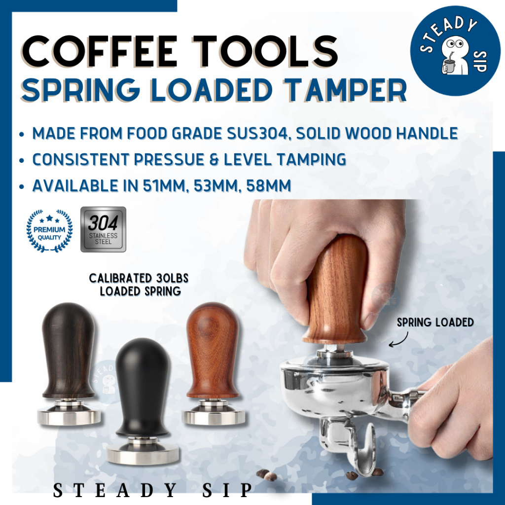 Steady Sip Coffee Tamper Coffee Temper Spring Tamper 51mm/53mm Breville ...