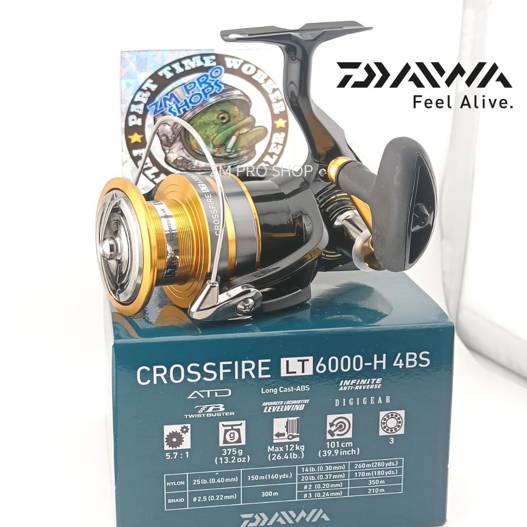 DAIWA CROSSFIRE LT 3000-CXH 4BS/ 6000-H 4BS Spinning Fishing Reel