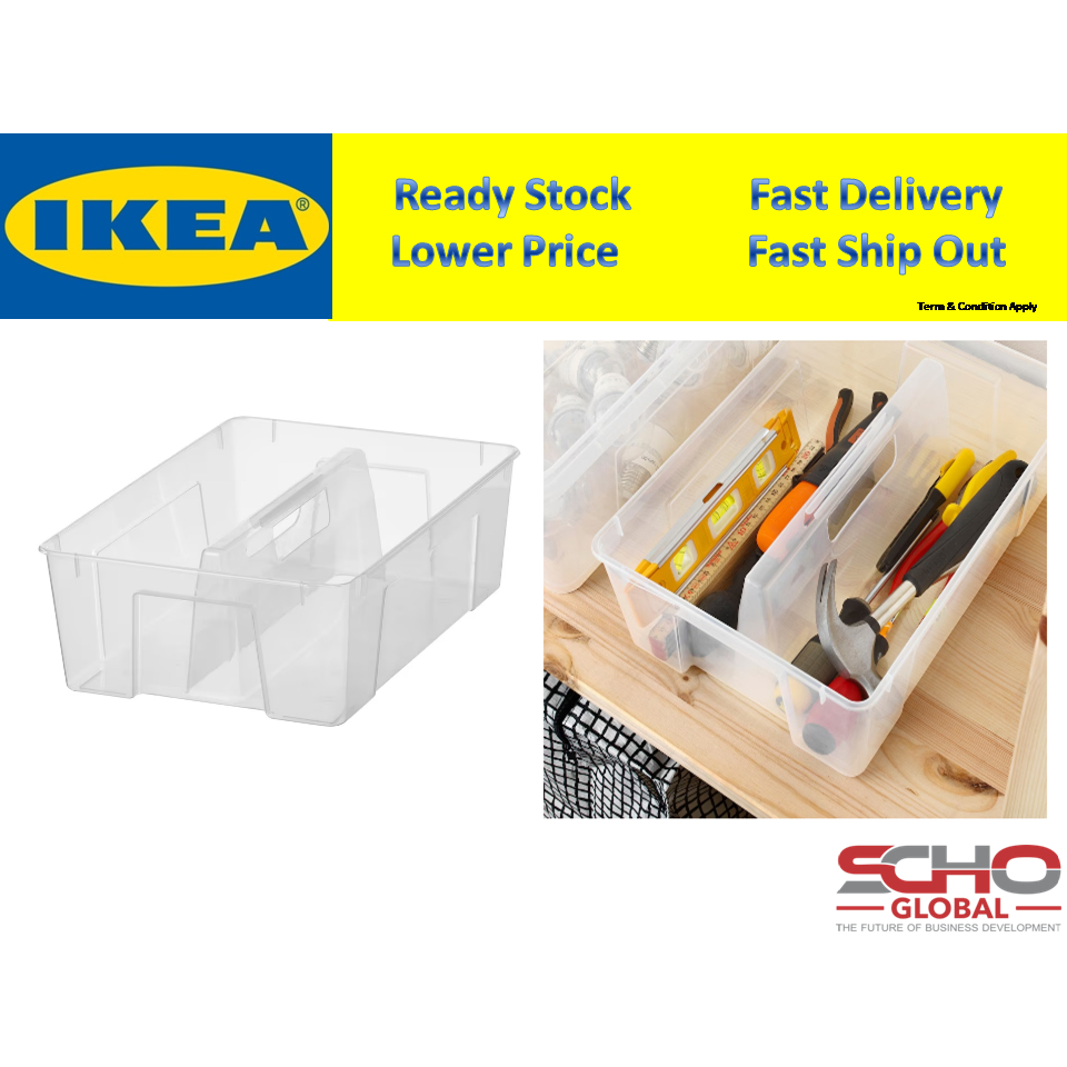 IkeaSAMLA Insert for box 11/22 l, transparent, 37x25x12 cm Shopee