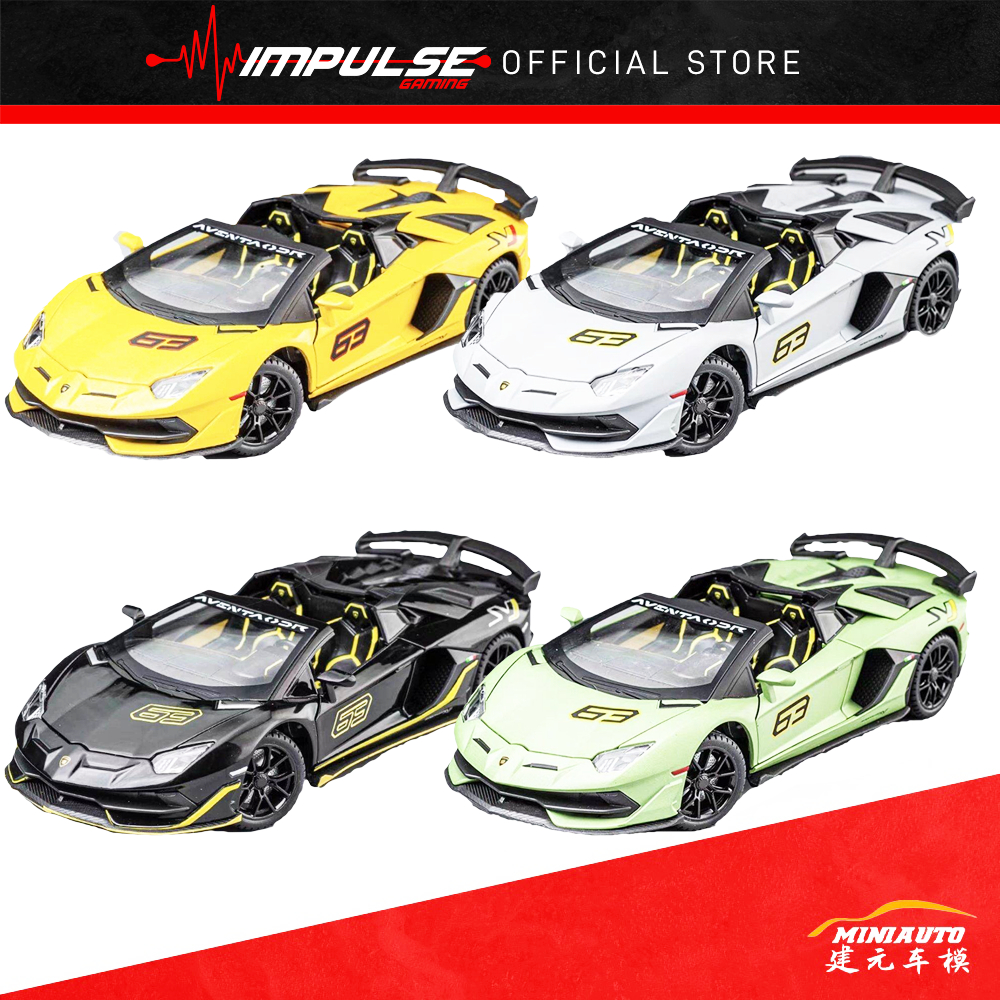 MiniAuto 1:24 Lamborghini SVJ 63 - Black / Green / Grey / Yellow ...