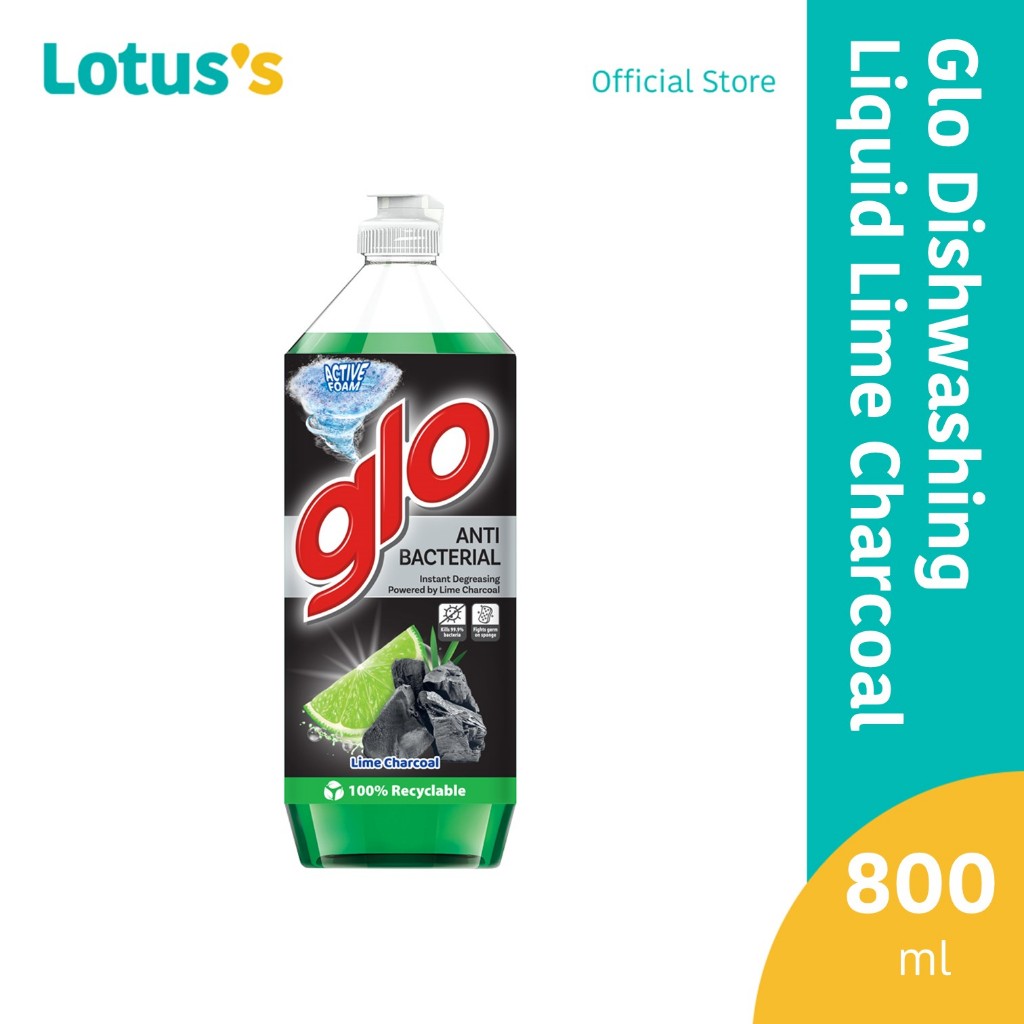 Glo Lime Charcoal Dishwashing Liquid (800ml) Shopee Malaysia