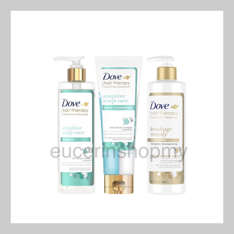 New Dove Therapy Shampoo/Serum+Conditioner Sclap Care 380ml/230ml (2025 ...