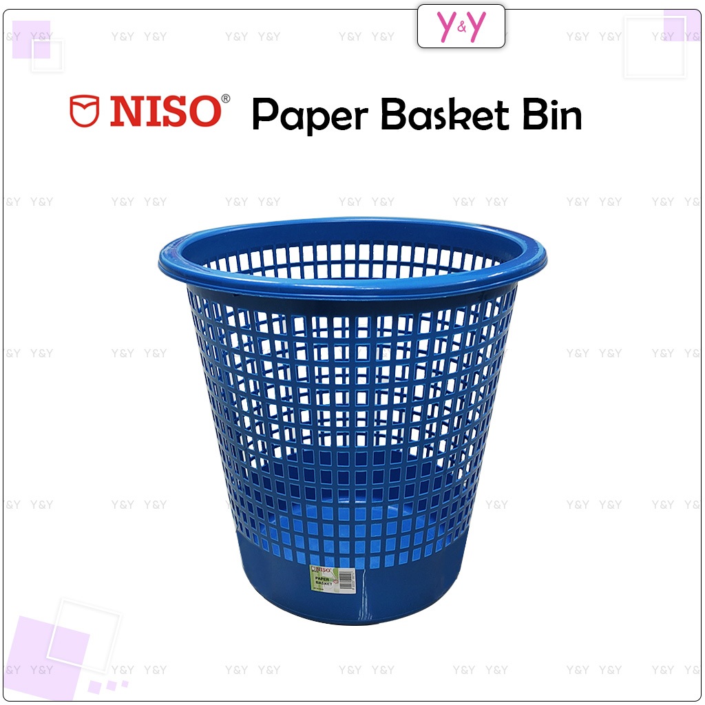 Niso Paper Basket Bin / Waste Paper Basket / Dustbin / Bakul Sampah