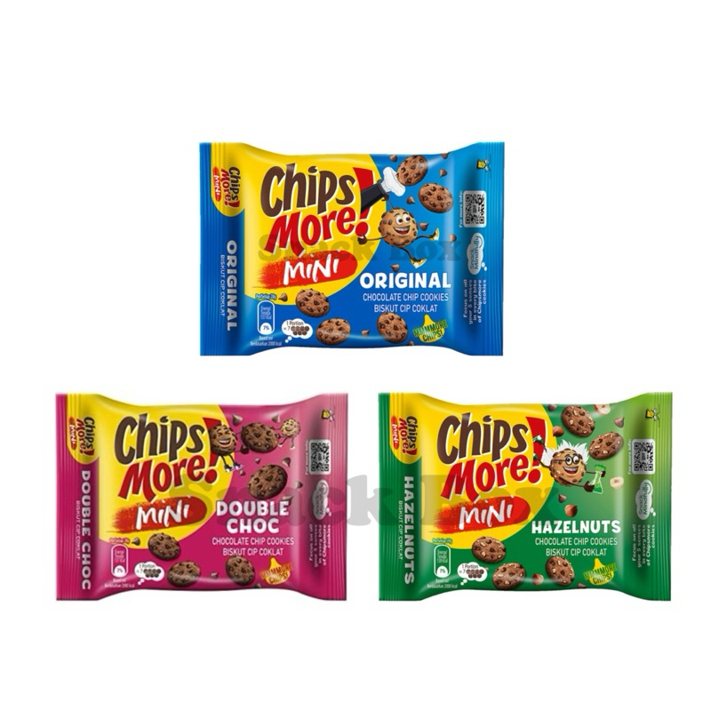 Chipsmore Mini Cookies Original/Double Choco/Hazelnut (80G) | Shopee ...
