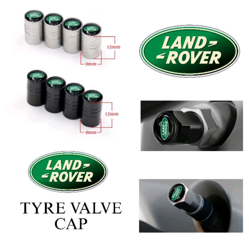 (4pcs) Land Rover Tire Valve Cover Tyre Valve Cap Rim Cap Shopee Malaysia