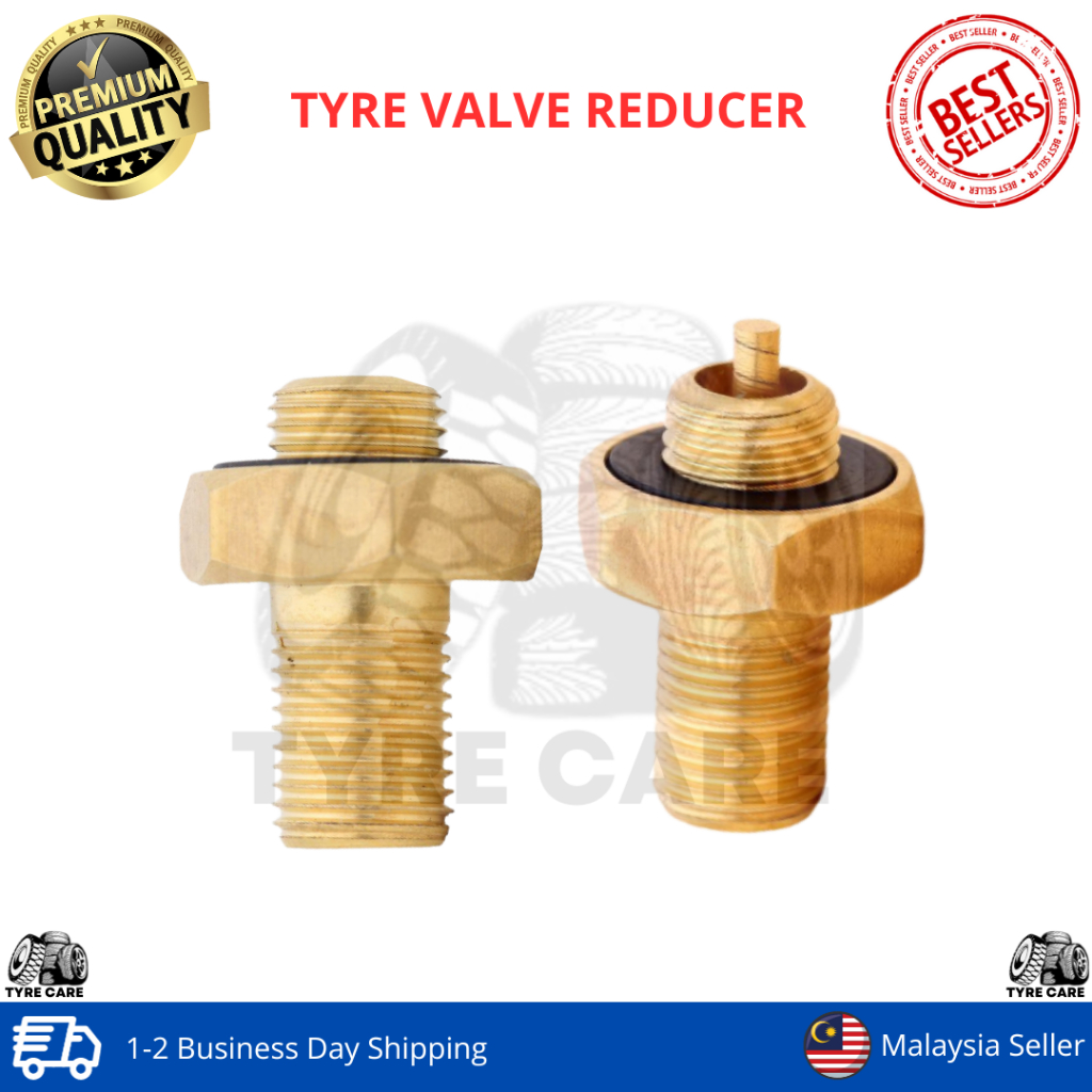 TYRE VALVE REDUCER, CAT LOADER,EARTH MOVER,EM,TRUCK WHEEL LARGE BORE ...